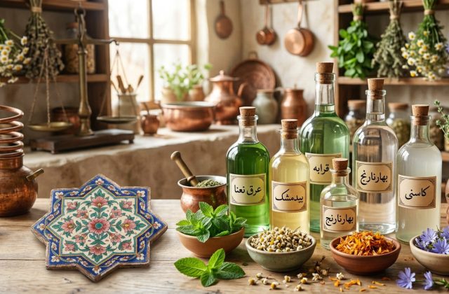 عرقیات گیاهی، از دیرباز در فرهنگ و طب سنتی ایران جایگاه ویژه‌ای داشته‌اند